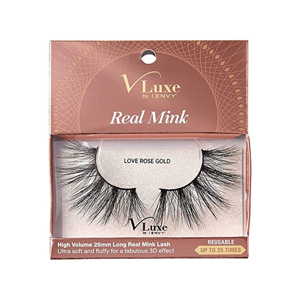 V Luxe by iENVY Real Mink Lashes - Love Rose Gold