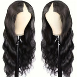 V Part Wigs Human Hair Body Wave Glueless Human Hair Wig V Shape Machine Made Wigs Hd Lace For Women Full Head Clip No Leave Out
