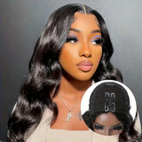 V Part Wigs Human Hair Body Wave Glueless Human Hair Wig V Shape Machine Made Wigs Hd Lace For Women Full Head Clip No Leave Out