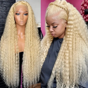 (Vinetra) Blonde 613 Human Hair Wigs Straight Hd Lace Frontal Wig 13X6 Brazilian Wig For Black Women 30 40 Inch Lace Front Wig 230 Density