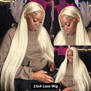 (Vinetra) Blonde 613 Human Hair Wigs Straight Hd Lace Frontal Wig 13X6 Brazilian Wig For Black Women 30 40 Inch Lace Front Wig 230 Density