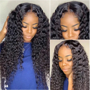 Water Wave Brazilian Human Hair HD Lace Frontal Wig 13x6, 5x5, 360 Lace Frontal Pre-Plucked, 16-40 Inch