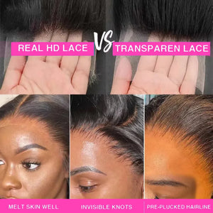 Water Wave Short Bob Wig Human Hair Curly 13x4 HD Transparent Lace Front Human Hair Wigs Loose Deep Wave Short Human Hair Wigs 250 Density Bob Wigs 4x4 Preplucked Lace Frontal Wigs For Woman