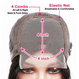 Water Wave Bob Human Hair Wig 13x4 HD Transparent Lace Front or 4x4 Closure 250% Density Pre-Plucked