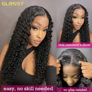 Wear And Go Glueless Deep Wave Wig Human Hair Ready To PrePlucked For Women Precut 13x6 Hd Frontal Curly Lace Front Wigs On Sale