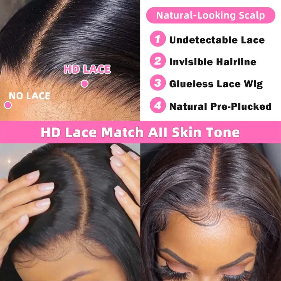 Wear And Go Glueless Straight Bob Wig Lace Front Human Hair Wigs For Women Peruvian Lace Frontal Wig Perruques Cheveux Humains