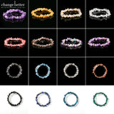 Wholesale 5-8mm Natural Stone Chips Tiger Eye Agates Crystal Gravel Stretch Bracelets Bohemian Women Reiki Heal Jewelry Gifts