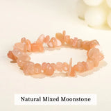 Wholesale 5-8mm Natural Stone Chips Tiger Eye Agates Crystal Gravel Stretch Bracelets Bohemian Women Reiki Heal Jewelry Gifts