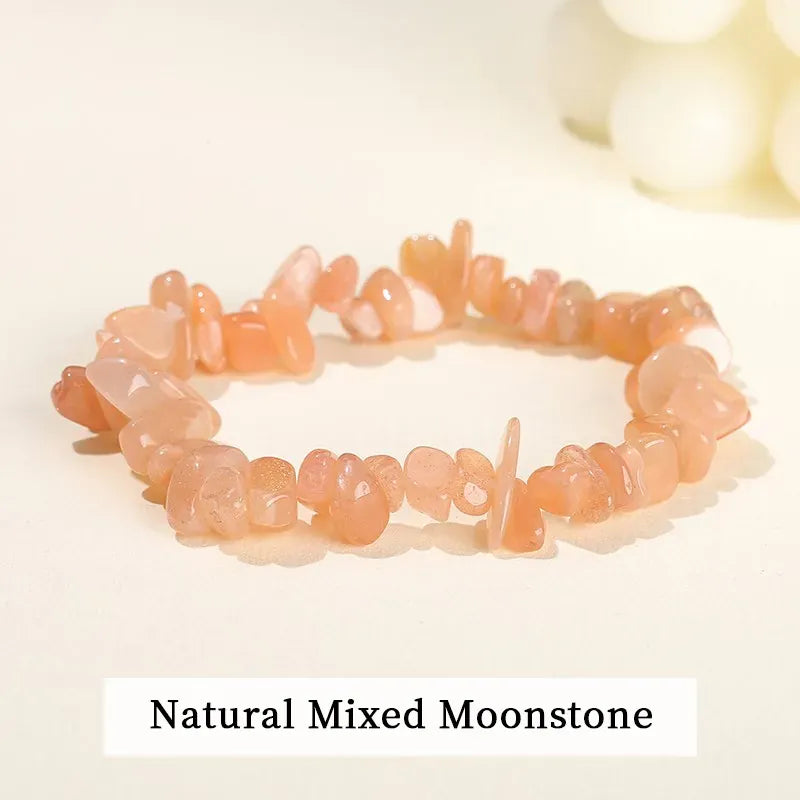 Wholesale 5-8mm Natural Stone Chips Tiger Eye Agates Crystal Gravel Stretch Bracelets Bohemian Women Reiki Heal Jewelry Gifts