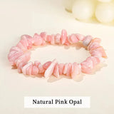 Wholesale 5-8mm Natural Stone Chips Tiger Eye Agates Crystal Gravel Stretch Bracelets Bohemian Women Reiki Heal Jewelry Gifts
