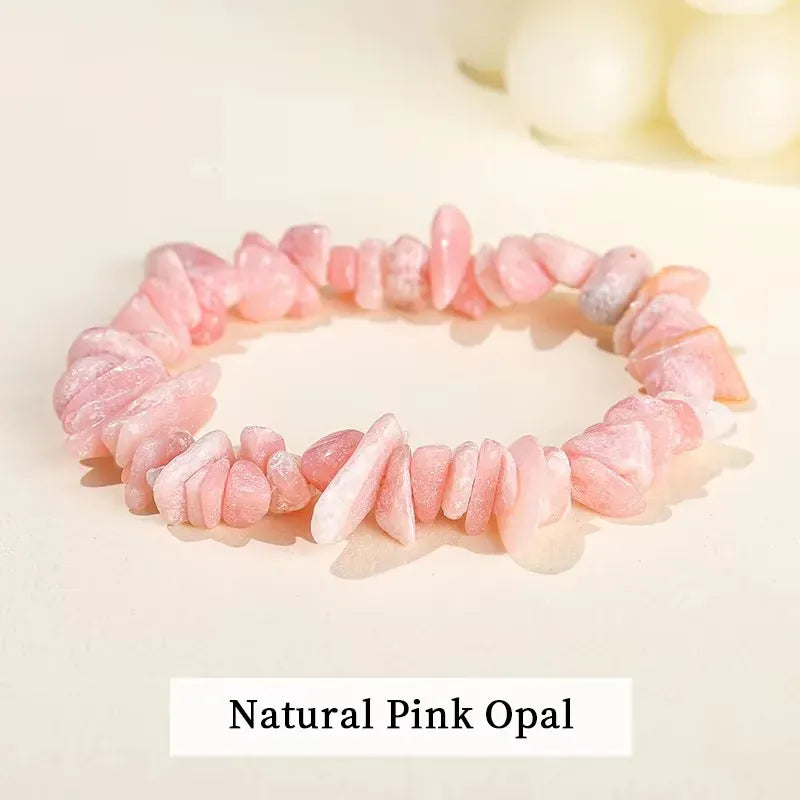 Wholesale 5-8mm Natural Stone Chips Tiger Eye Agates Crystal Gravel Stretch Bracelets Bohemian Women Reiki Heal Jewelry Gifts