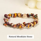 Wholesale 5-8mm Natural Stone Chips Tiger Eye Agates Crystal Gravel Stretch Bracelets Bohemian Women Reiki Heal Jewelry Gifts