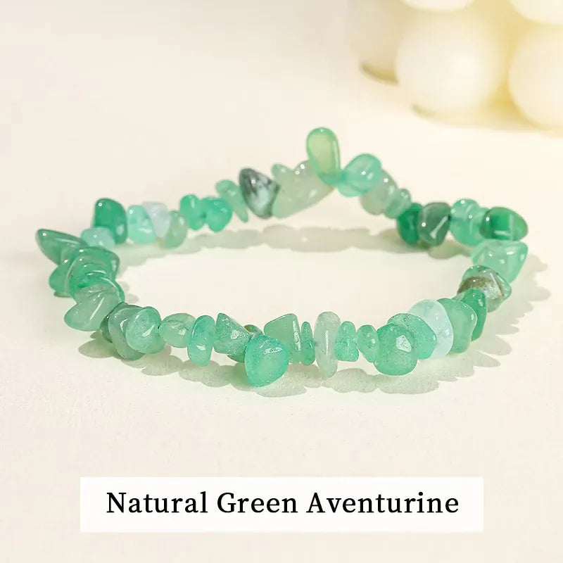 Wholesale 5-8mm Natural Stone Chips Tiger Eye Agates Crystal Gravel Stretch Bracelets Bohemian Women Reiki Heal Jewelry Gifts