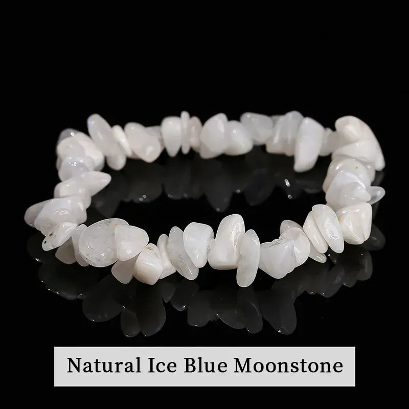 Wholesale 5-8mm Natural Stone Chips Tiger Eye Agates Crystal Gravel Stretch Bracelets Bohemian Women Reiki Heal Jewelry Gifts