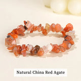 Wholesale 5-8mm Natural Stone Chips Tiger Eye Agates Crystal Gravel Stretch Bracelets Bohemian Women Reiki Heal Jewelry Gifts