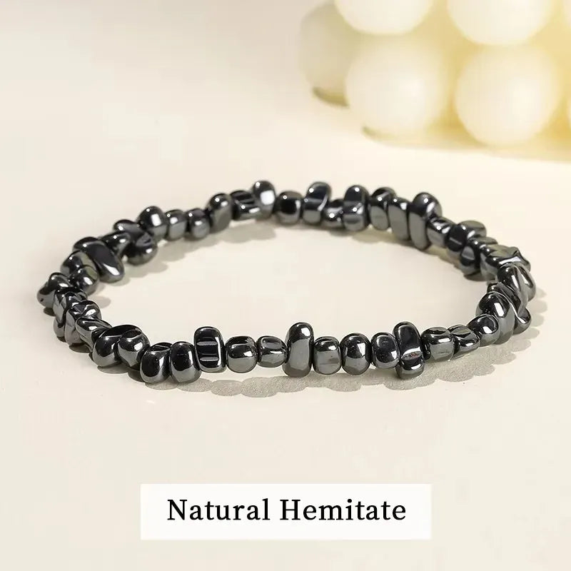 Wholesale 5-8mm Natural Stone Chips Tiger Eye Agates Crystal Gravel Stretch Bracelets Bohemian Women Reiki Heal Jewelry Gifts