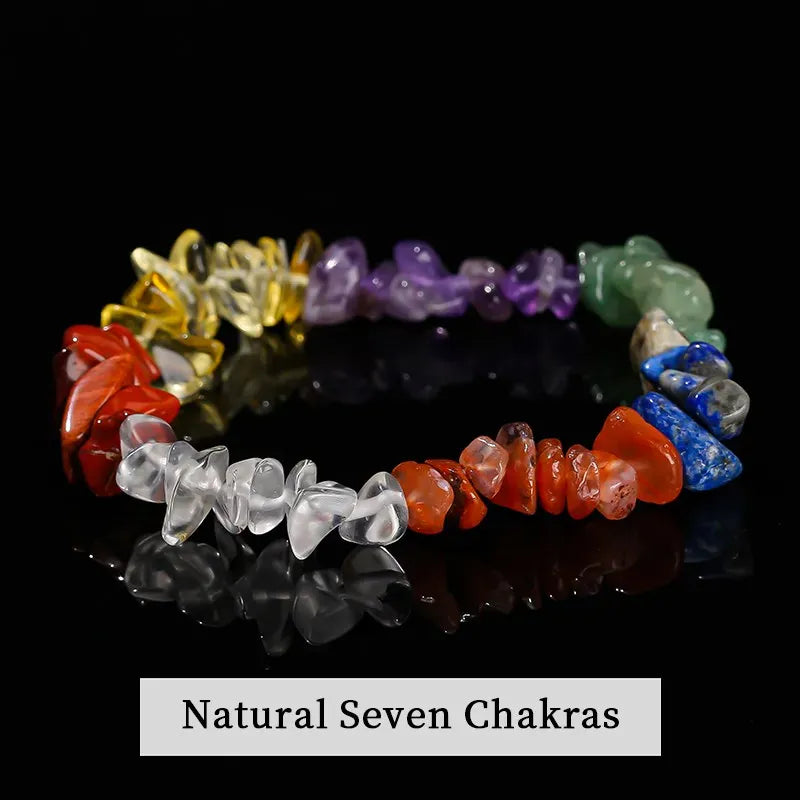 Wholesale 5-8mm Natural Stone Chips Tiger Eye Agates Crystal Gravel Stretch Bracelets Bohemian Women Reiki Heal Jewelry Gifts