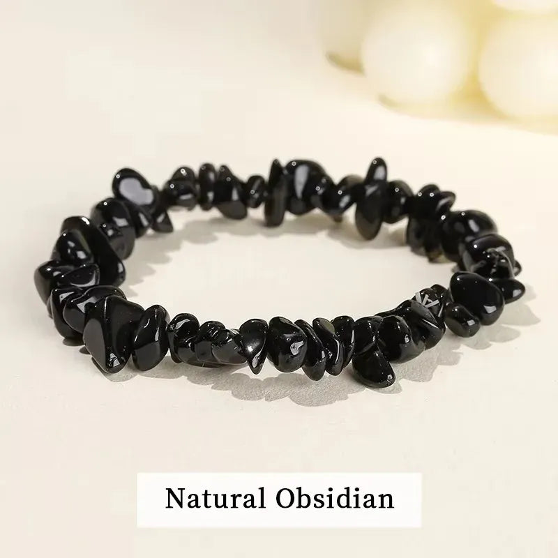 Wholesale 5-8mm Natural Stone Chips Tiger Eye Agates Crystal Gravel Stretch Bracelets Bohemian Women Reiki Heal Jewelry Gifts