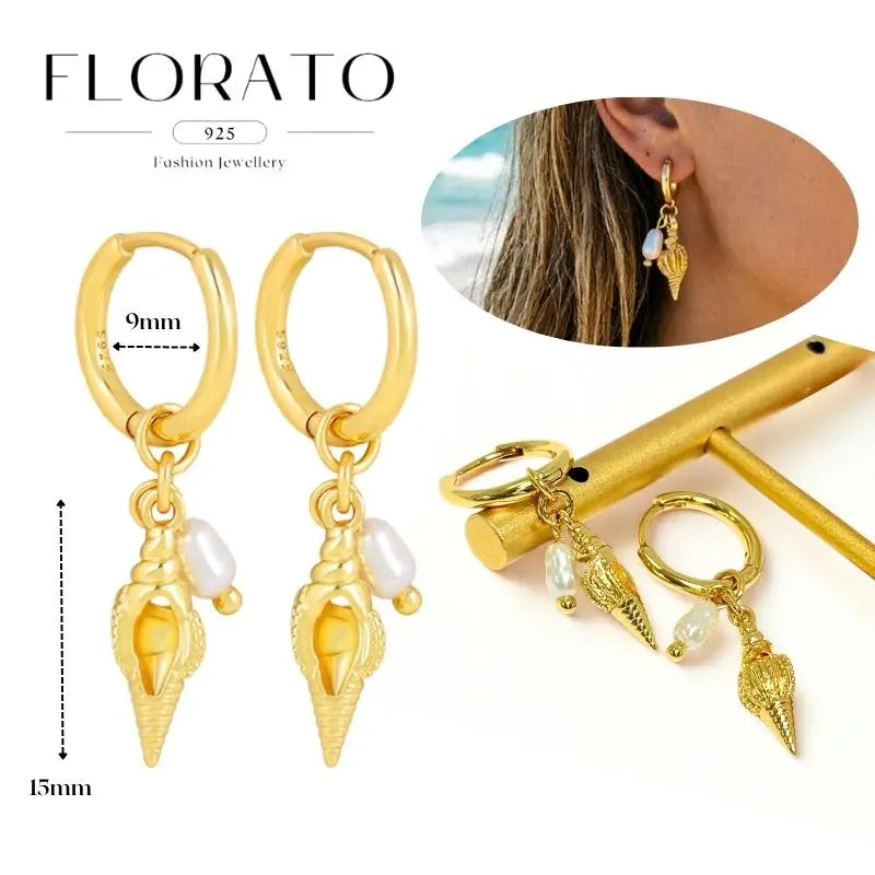 WOMEN 925 Silver Needle Water Drop Geometric Zircon White Zircon Crystal Flowers Pendant Hoop Earrings Fashion Wedding Jewelry