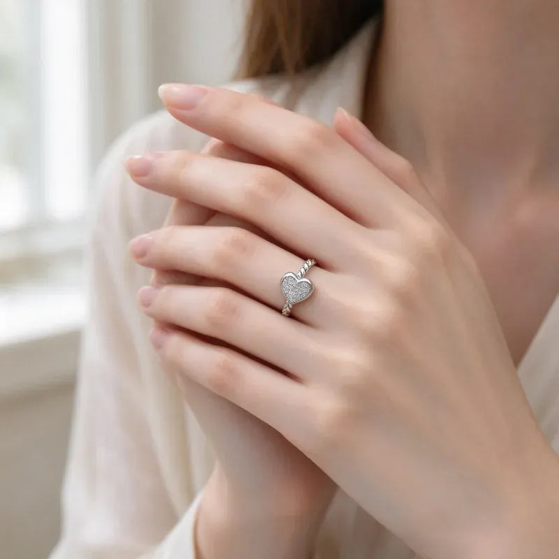 Women Stackable Twisted Spiral Cable Ring Minimalist Textured Finger Band Fashion Metal Jewelry Daily Casual Wear Birthday Party Gift Elegant Simple Statement Ladies Accessories