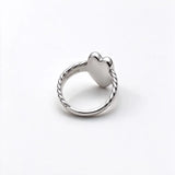 Women Stackable Twisted Spiral Cable Ring Minimalist Textured Finger Band Fashion Metal Jewelry Daily Casual Wear Birthday Party Gift Elegant Simple Statement Ladies Accessories